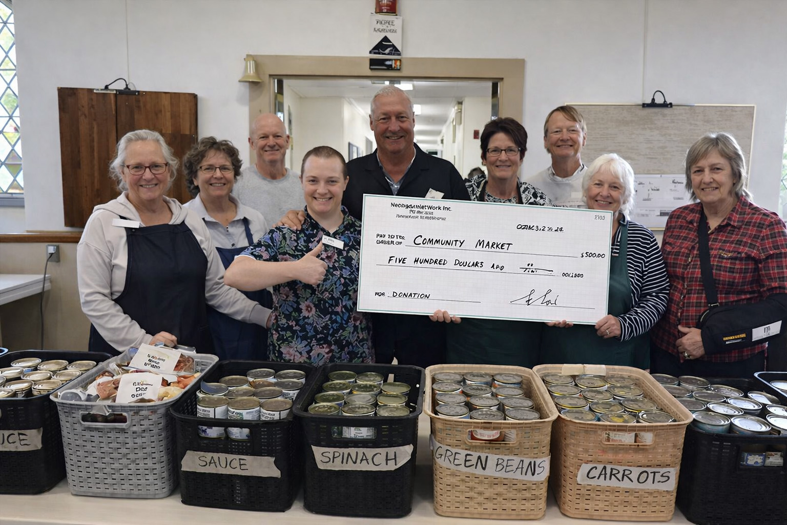 Community Market Donation coverage 1